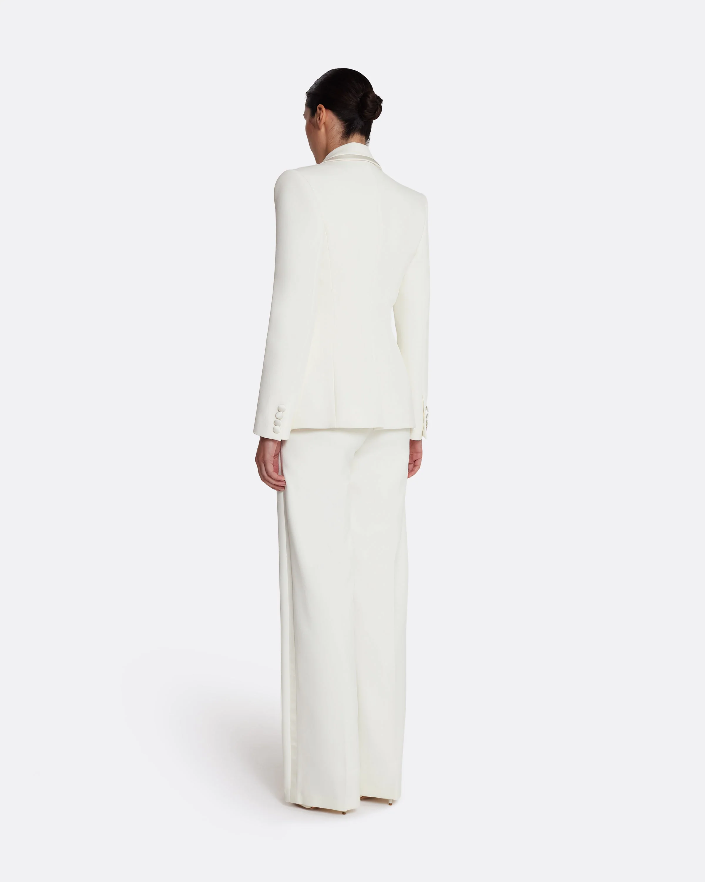 Violante Tailored Jacket in Ivory - Image 9