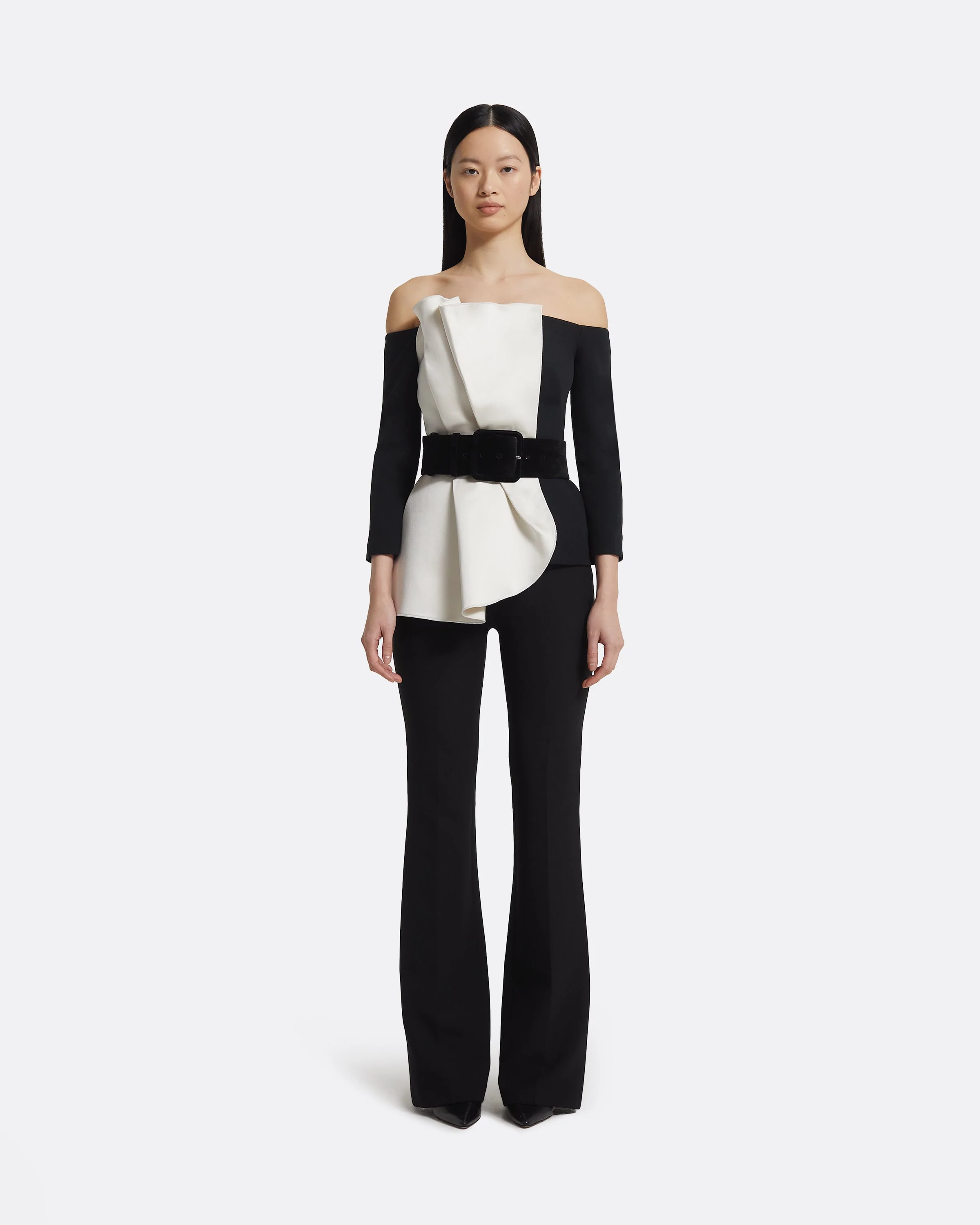 Waltonz Belt In Black Velvet - Image 3