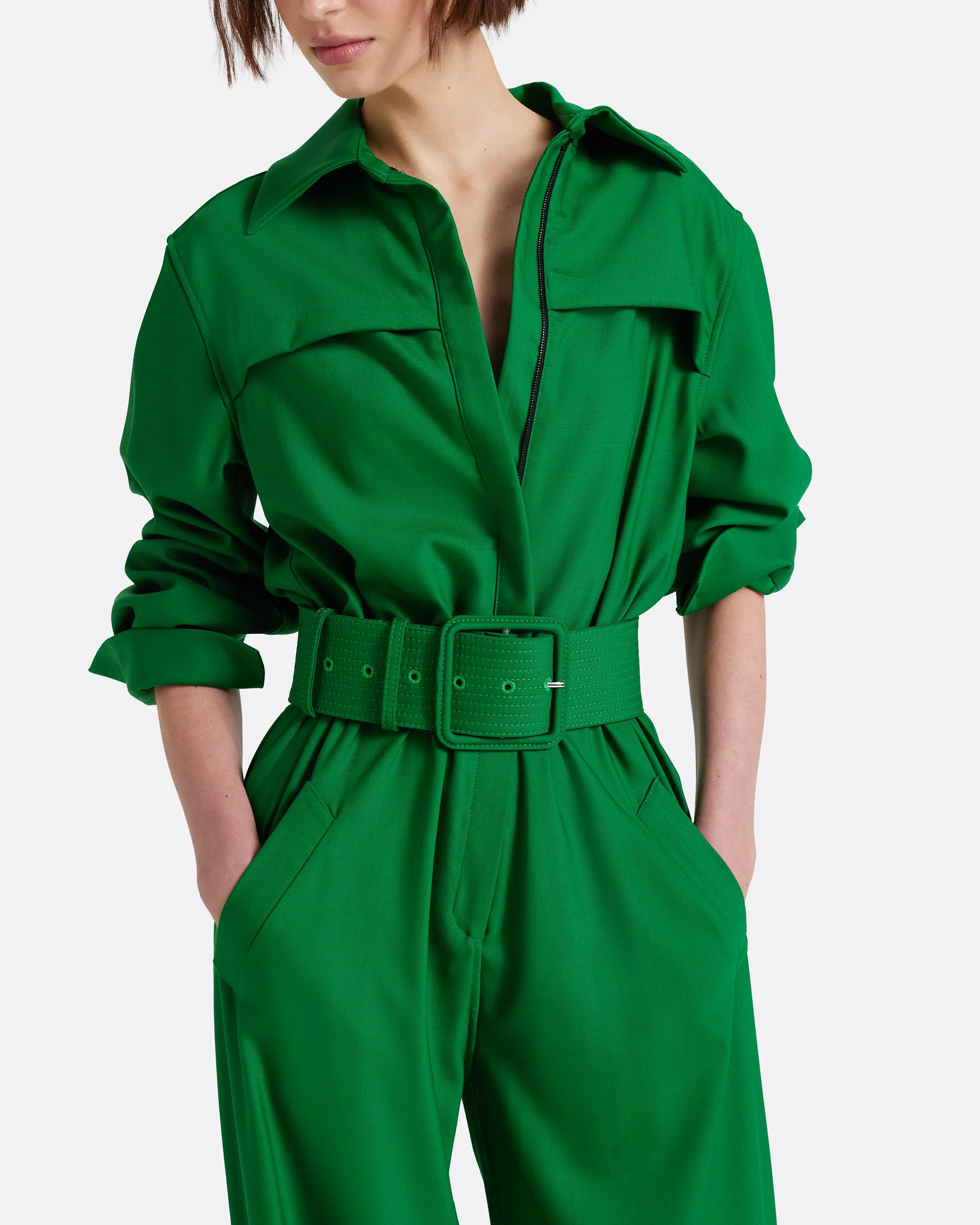 Waltonz Wool Belt in Blade Green - Image 3