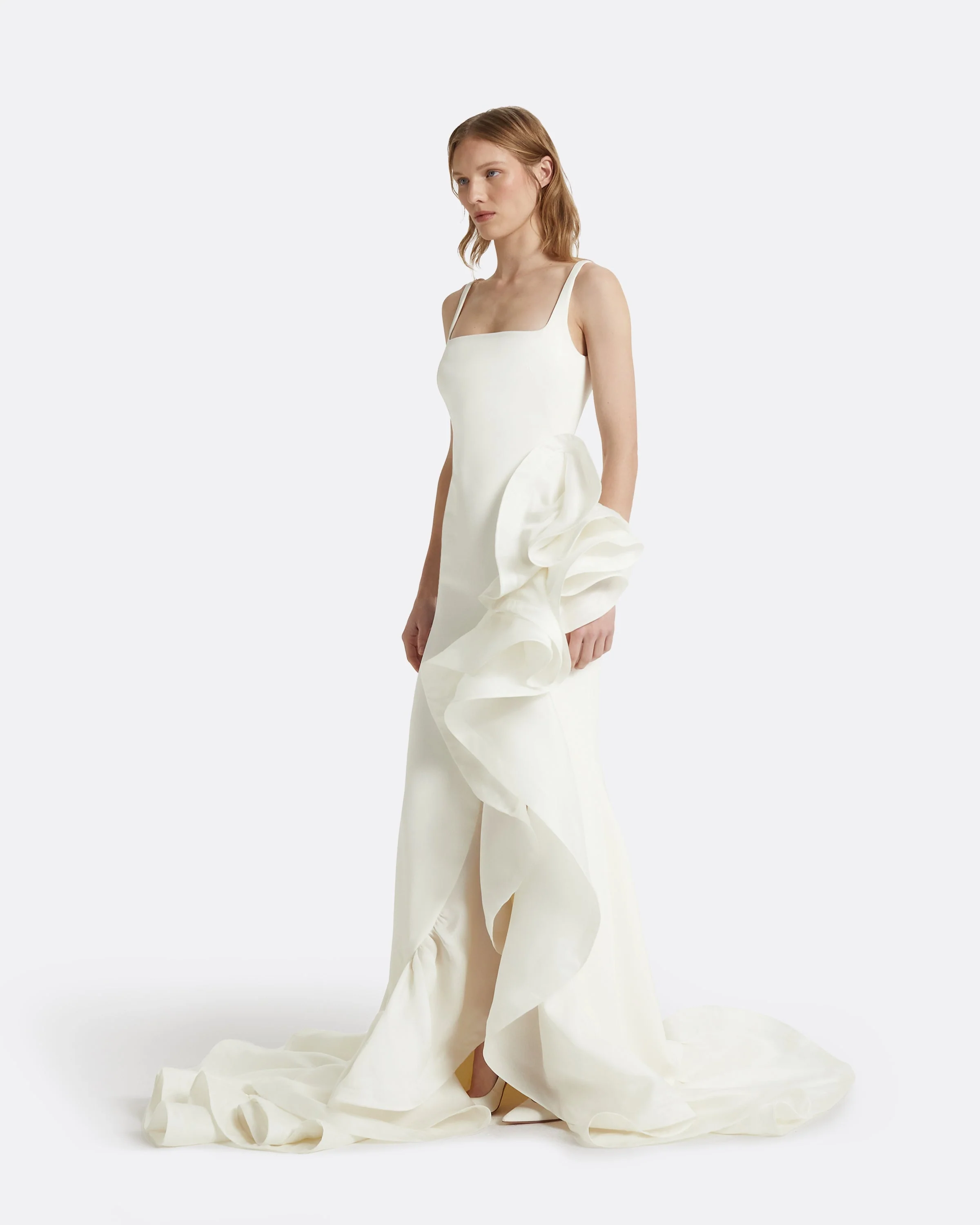 Yana Ivory Long Dress - Image 9