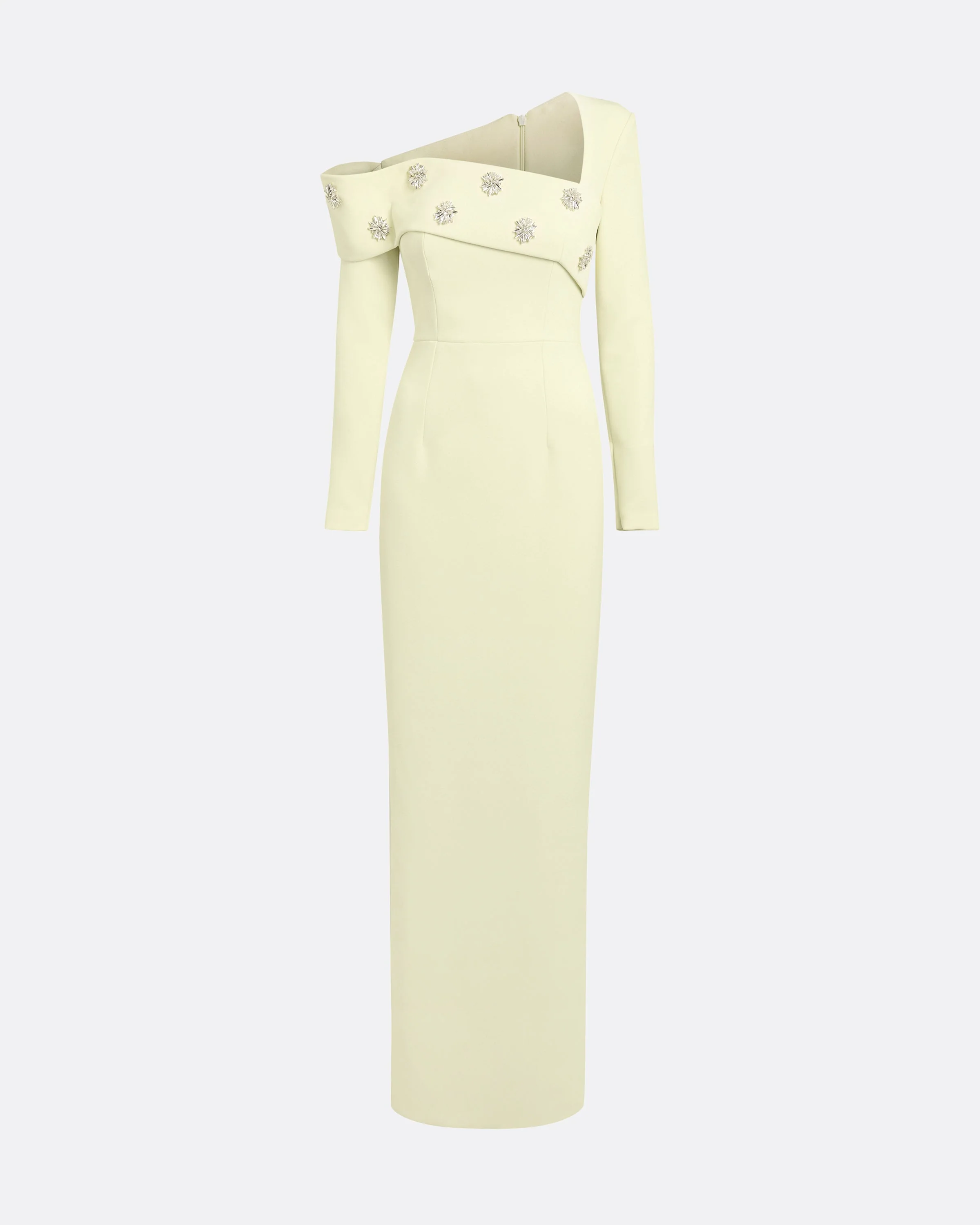 Yemihma Long Dress in Buttermilk with Embroidery - Image 5