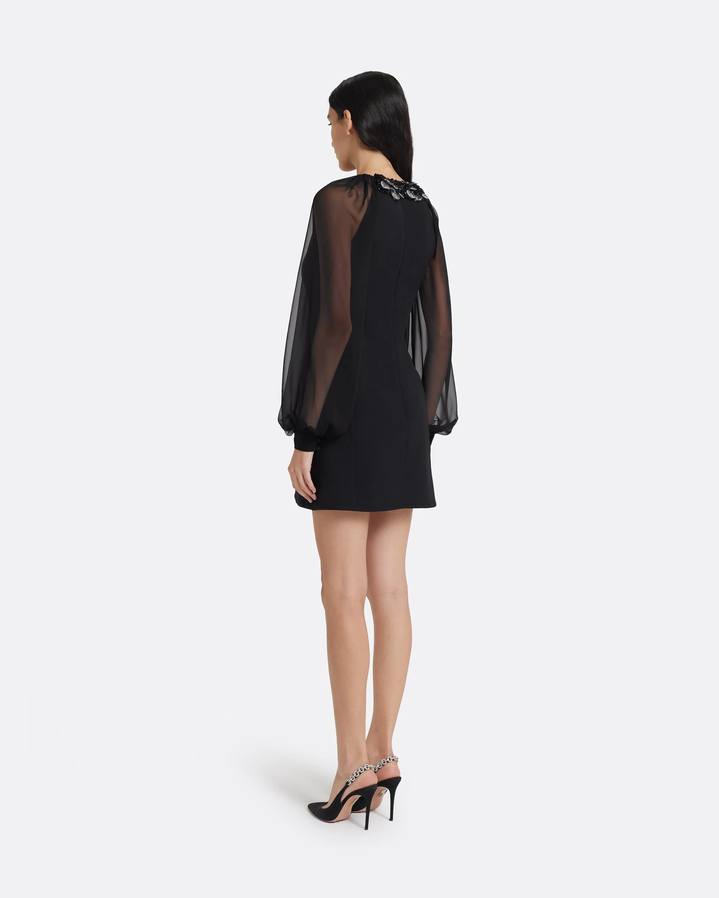 Yonah Mini Dress in Black - Image 2