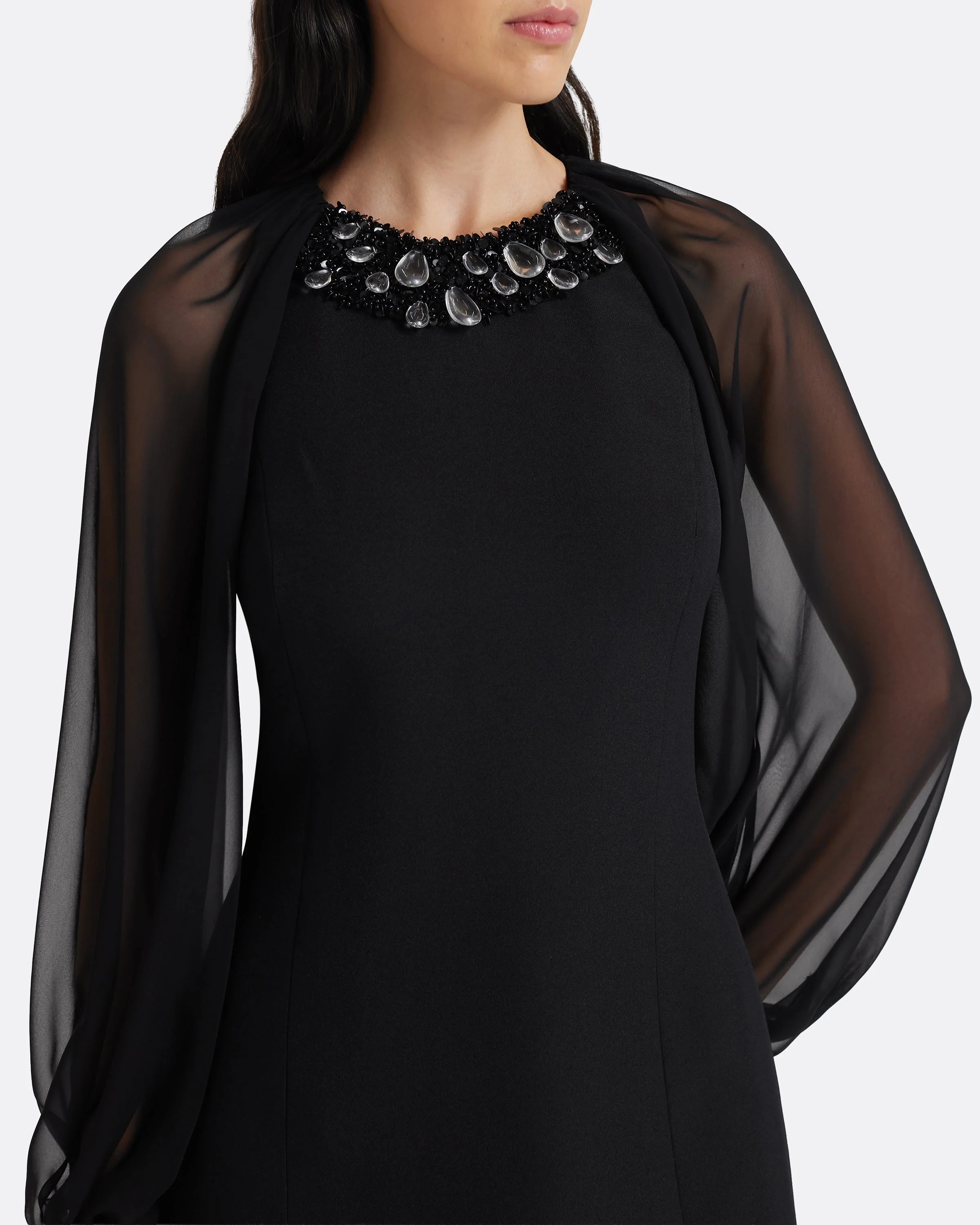 Yonah Mini Dress in Black - Image 3