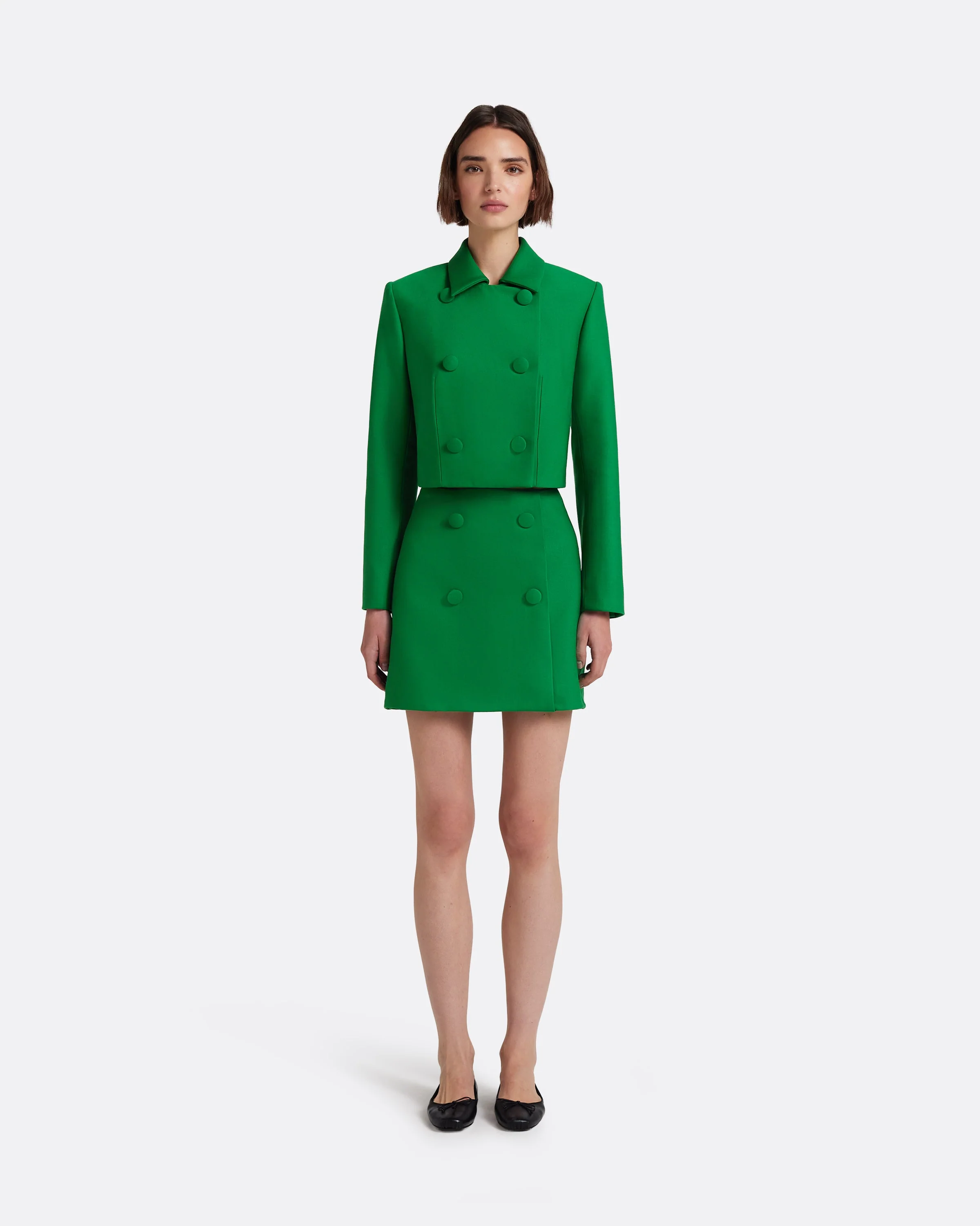Yuki Skirt in Blade Green