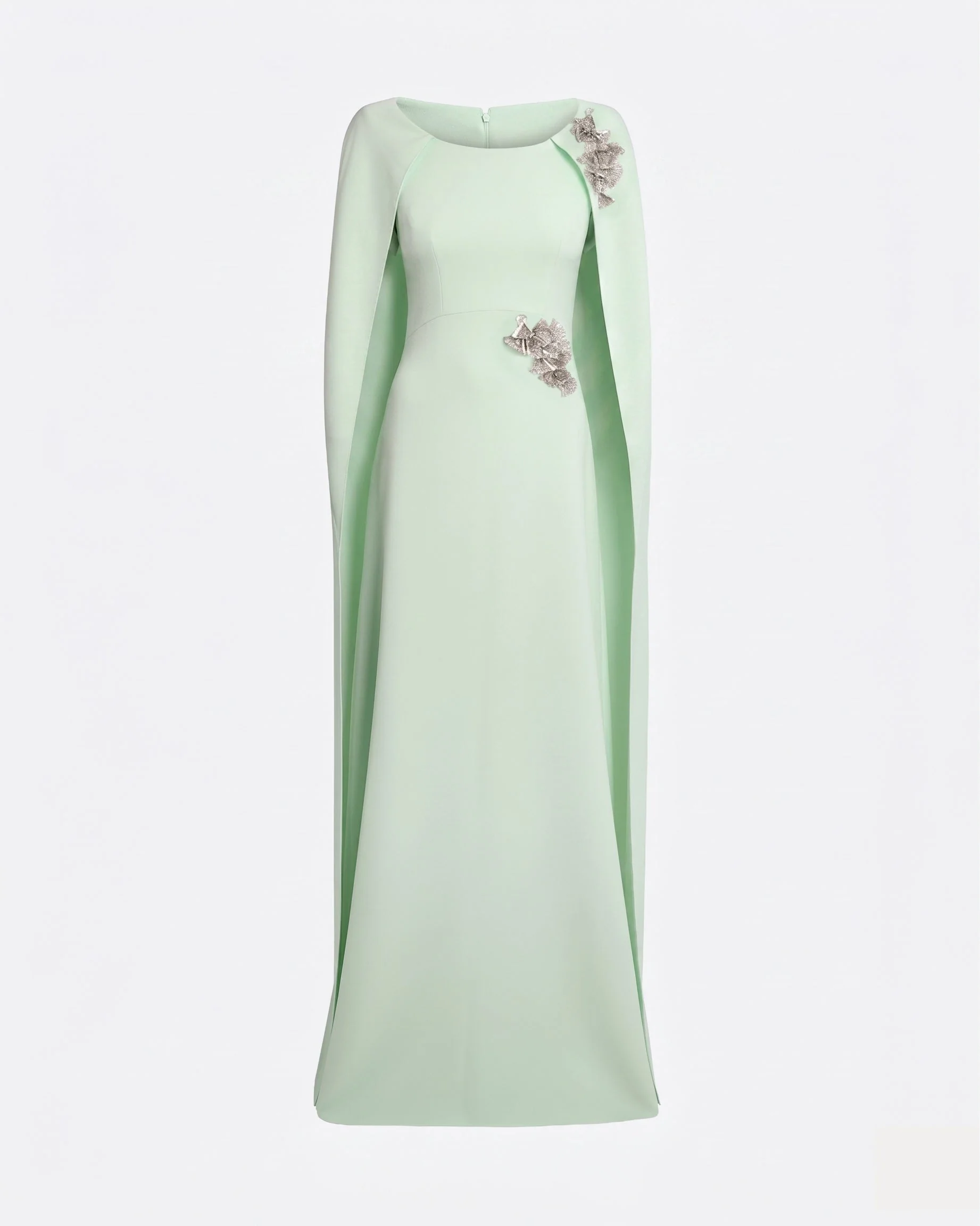 Yuna Long Dress in Sea Glass with Silver - Image 15