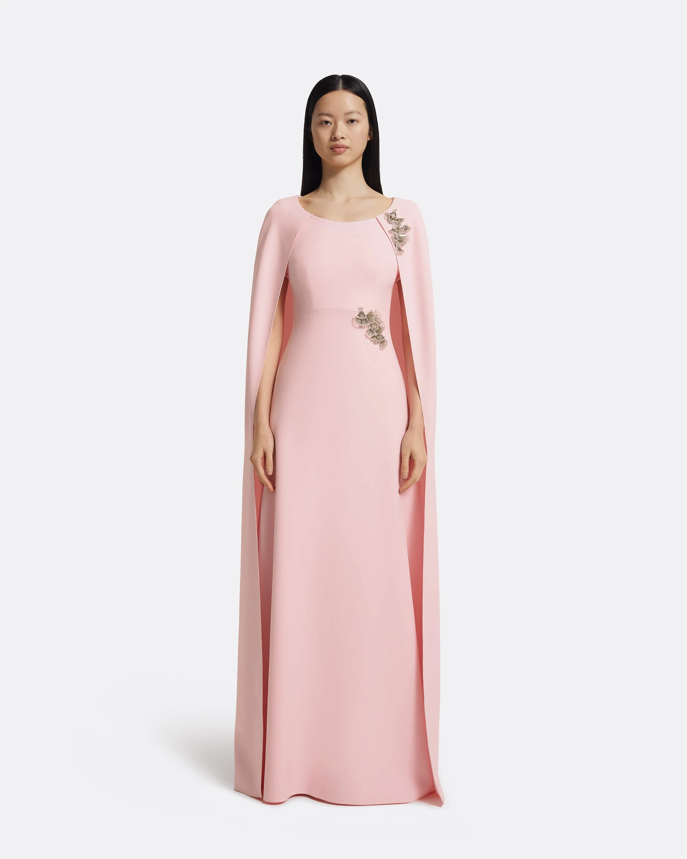 Yuna Long Dress in Sea Glass with Silver - Image 21
