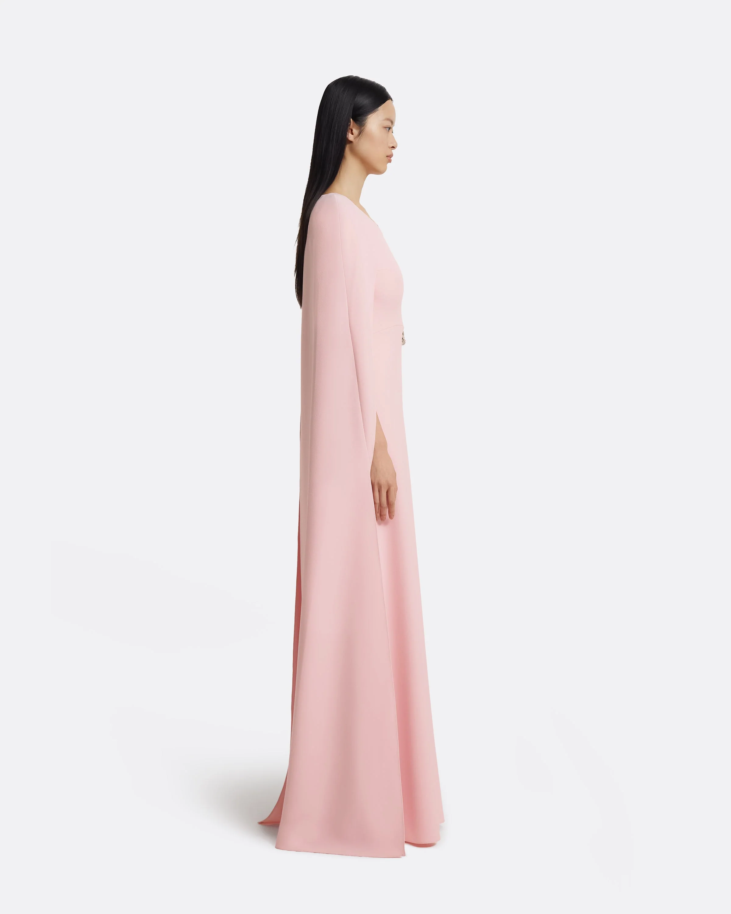 Yuna Long Dress in Sea Glass with Silver - Image 4