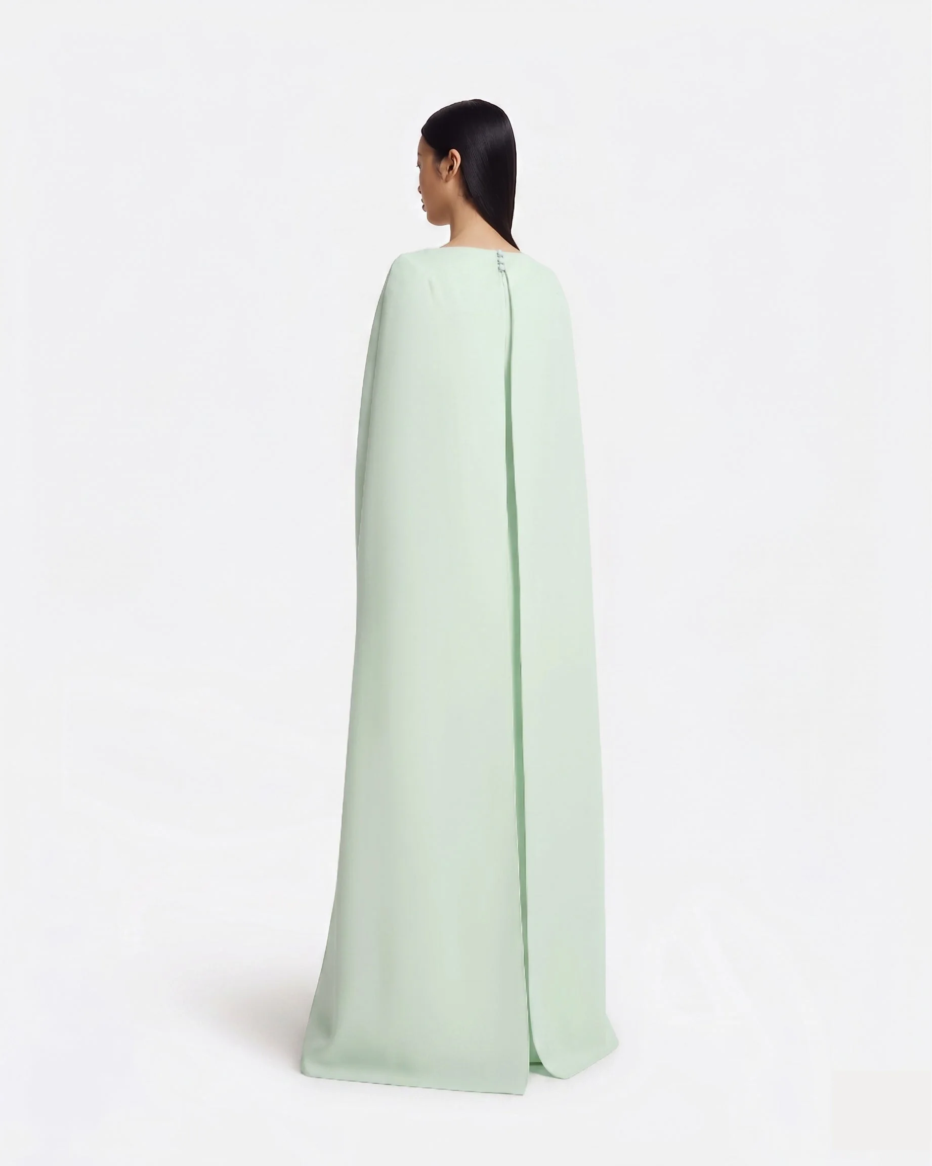 Yuna Long Dress in Sea Glass with Silver - Image 7