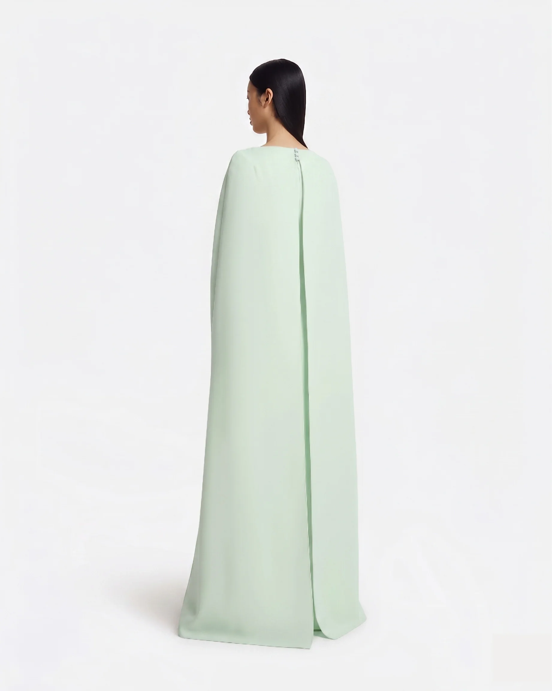 Yuna Long Dress in Sea Glass with Silver - Image 2