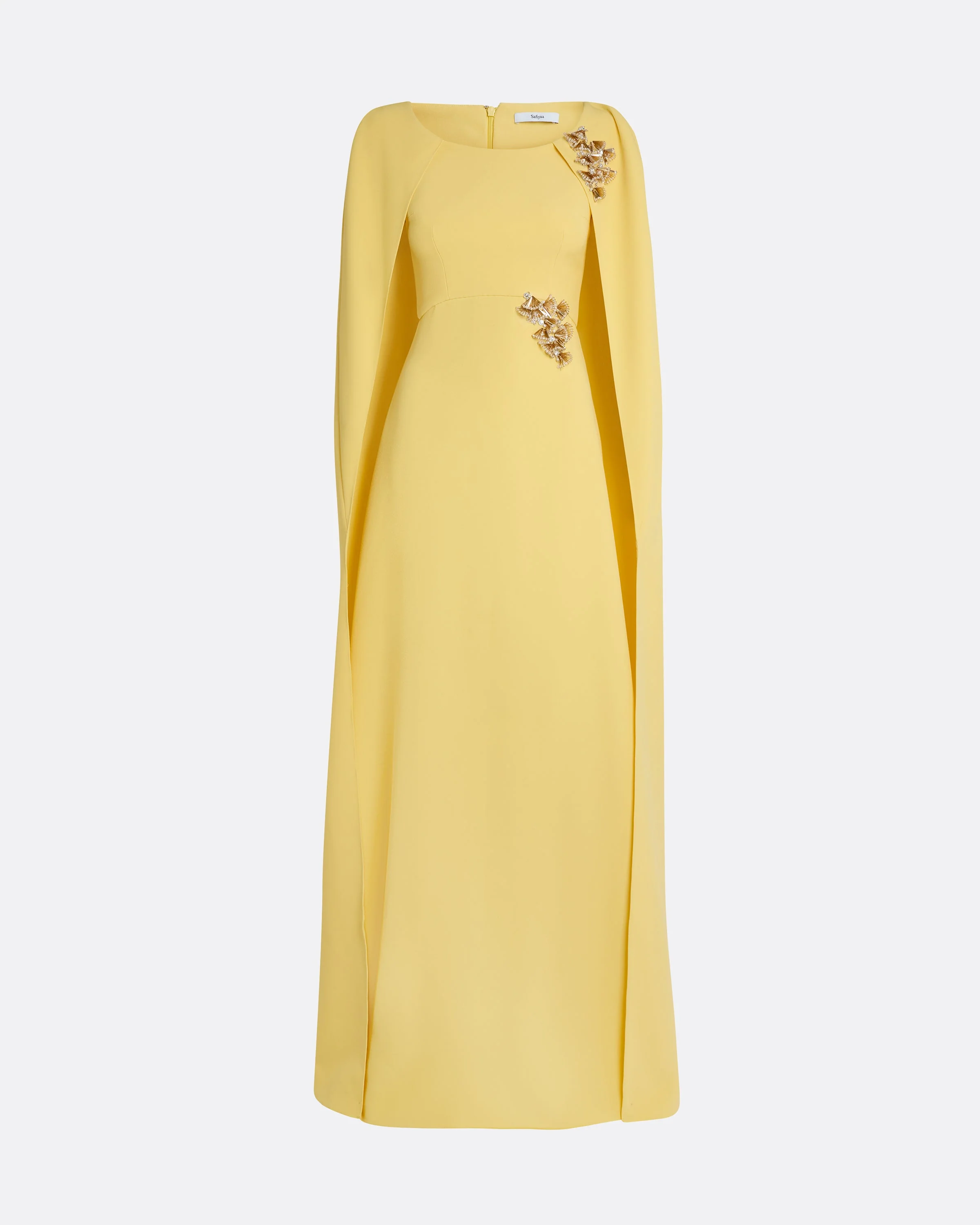 Yuna Long Dress in Aspen Gold with Gold - Image 5